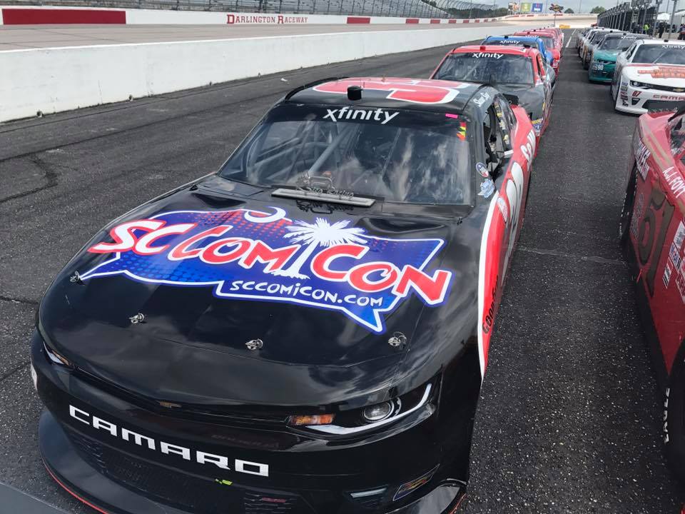 RyanSiegRacing's tweet photo. Picked up some last minute sponsorship. Thanks to @SCComicon for jumping on board with us. Rolling off 26th today from Darlington Raceway. https://t.co/suqjnm9Wfj