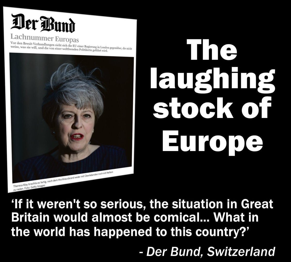 AngusBMacNeil's tweet image. Even the neutral Swiss are joining the chorus of laughing stock UK! 🙈