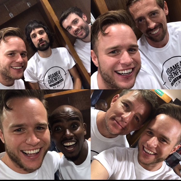 ollymurs's tweet photo. Unbelievable day! #Game4Grenfell 
The victims &amp; survivors will never be forgotten ❤️🙏🏻 https://t.co/q3RmXdlhy6