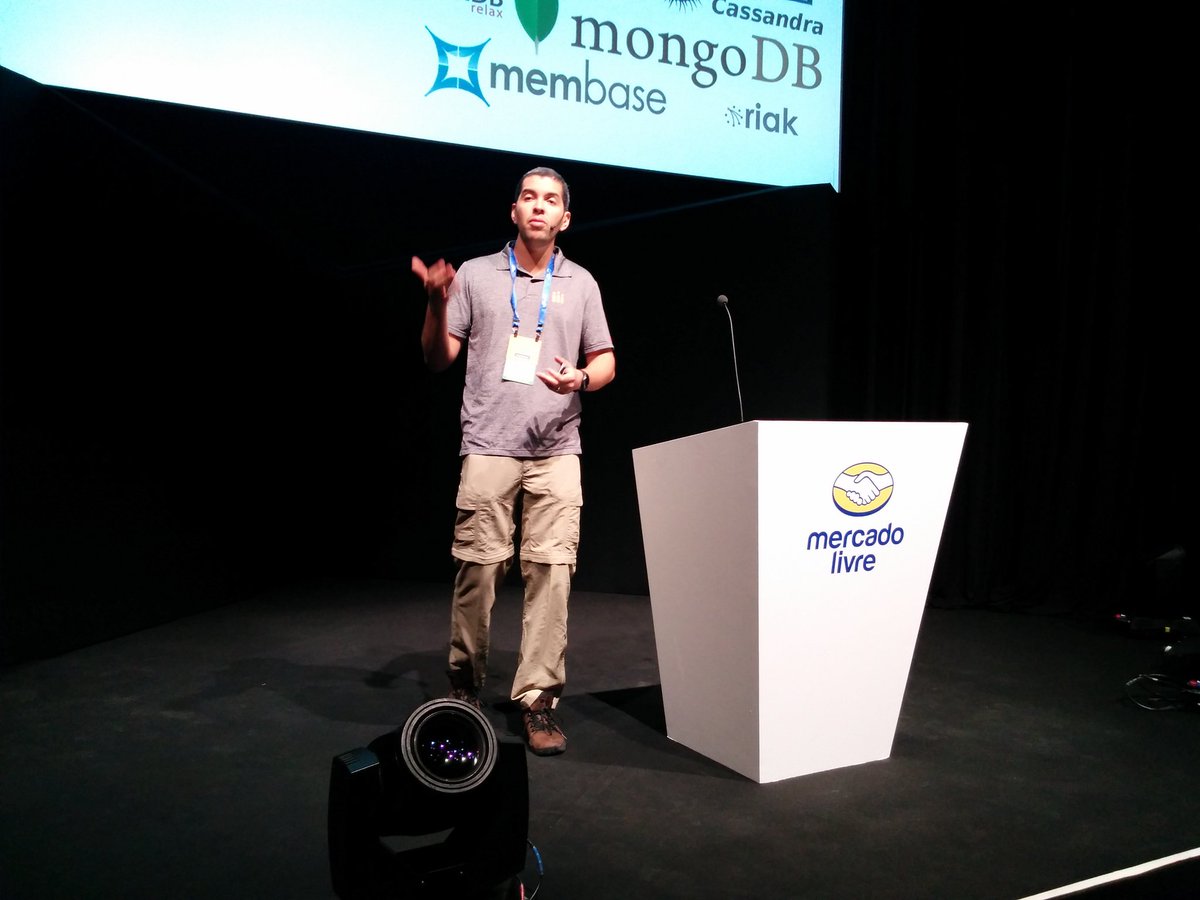 brjavaman's tweet photo. NoSQL and Cassandra? The amazing @otaviojava is laying down the truth about it all at #MercadoLivreExperience https://t.co/8DLtx0Dplm