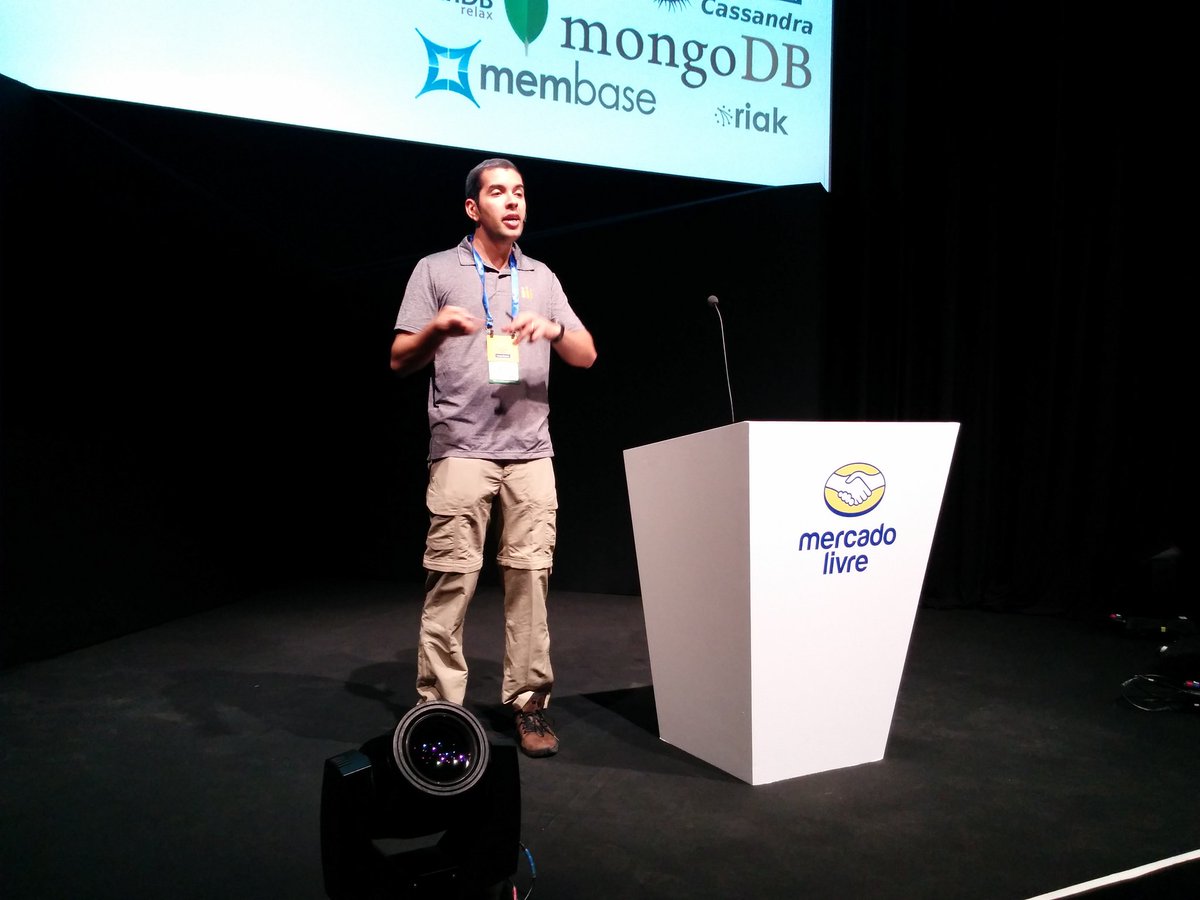 brjavaman's tweet photo. NoSQL and Cassandra? The amazing @otaviojava is laying down the truth about it all at #MercadoLivreExperience https://t.co/8DLtx0Dplm