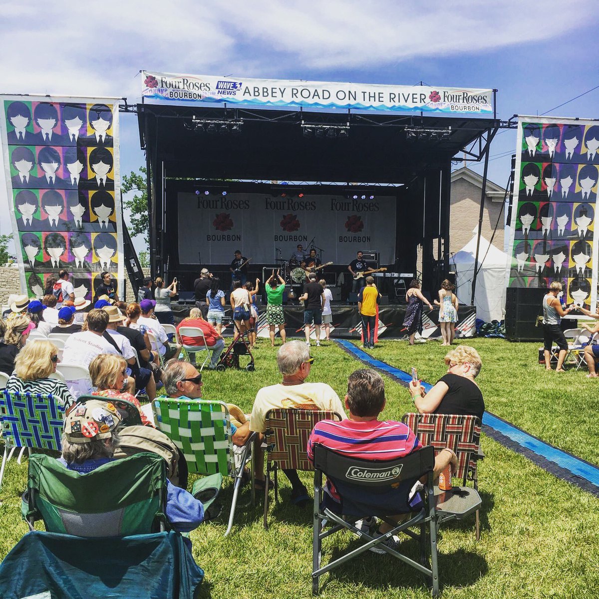 abbeyrdfestival's tweet photo. Fun times at #arotr17 in @Jeffersonville! @GoSoIN #arotr #beatlesfestival #musicfest #beatles #wave3abbey #soin #louisville #outdoorevents https://t.co/7rCJoBV9CB