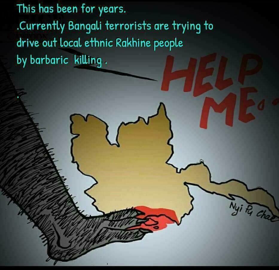 ThantZi97475435's tweet photo. Save #Arakan #Rahine State, No #Rohingya in #MYANMAR, They were from #Bangladesh #Bangali #ARSA https://t.co/Suk4yjeyFy