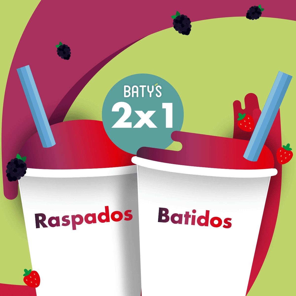 BatysMerengadas's tweet photo. ¡Tenemos una combinación DELICIOSA para ti! disfruta de raspados o batidos con sabor a Fresa y Mora. ¡Te esperamos! #Batys #Promo https://t.co/BbTaDU4usu