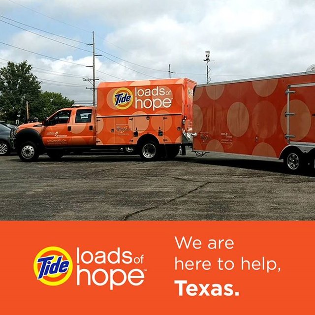 JonLegois's tweet photo. Tide Loads of Hope is here to help. We'll wash your clothes for free daily from 9am - 5pm in... https://t.co/sfCHV2iN5J #PGemployee https://t.co/U3aAmblZF4