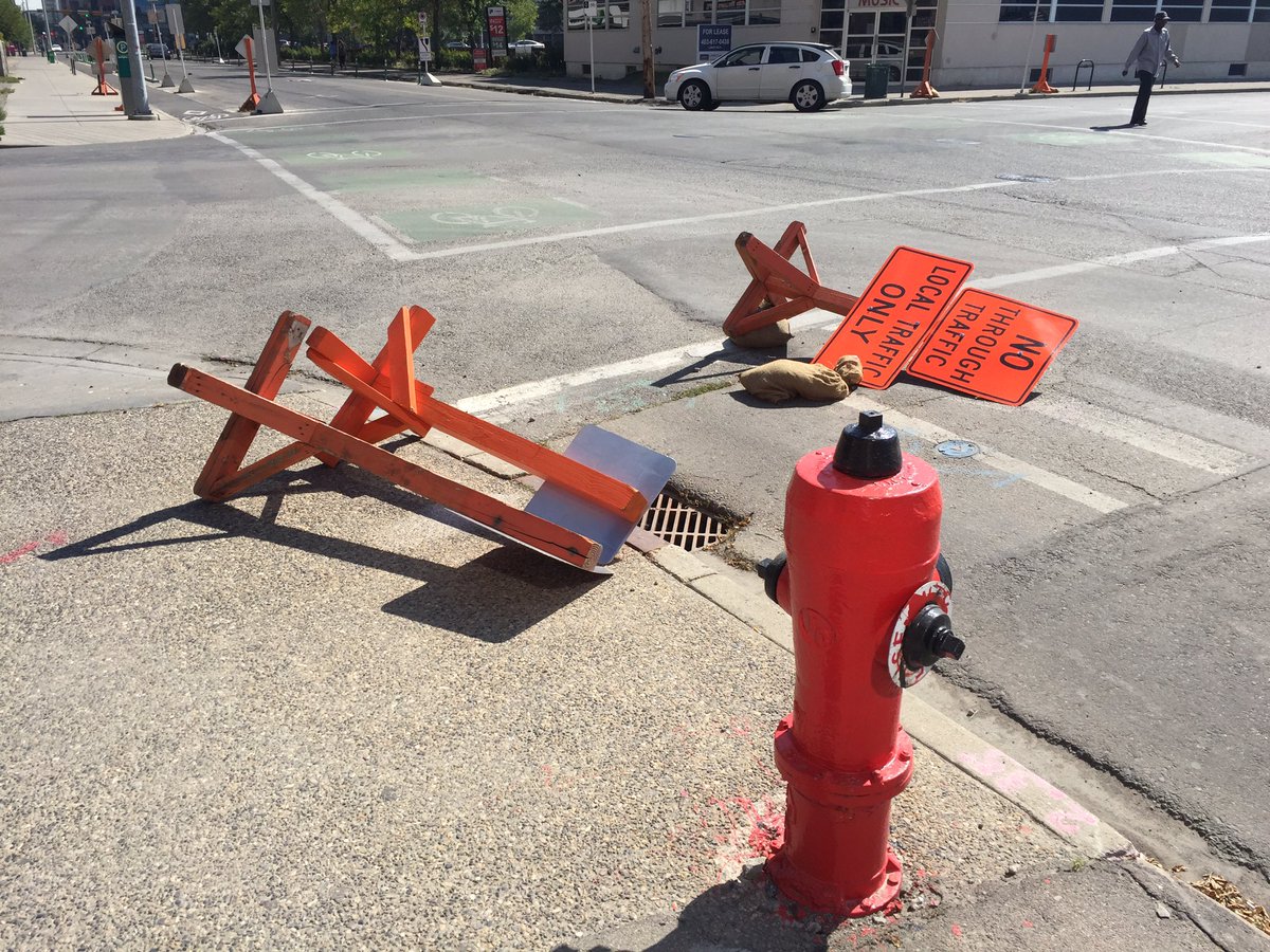 HouseRumble's tweet photo. These have been here for 2 months and the city said they'd move them  @Nenshi @EWoolleyWard8 @ https://t.co/m1PbftFVmL