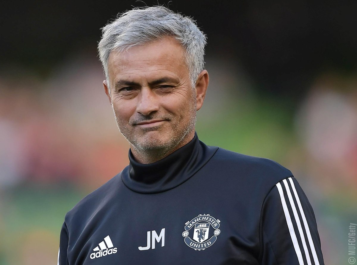 ManUtd's tweet photo. Three wins from three, top of the table - and Jose Mourinho has been nominated for the @PremierLeague's Manager of the Month award! https://t.co/k1TCa7tq5S