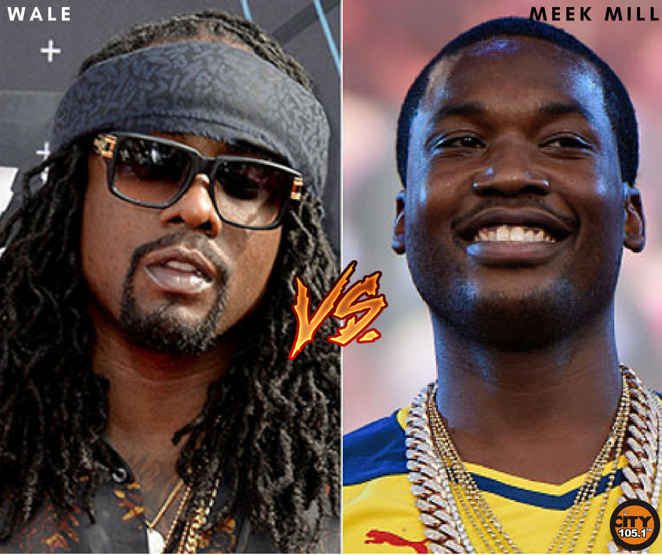 CITY1051's tweet photo. #HEAD2HEAD ON #THEBOOTH WITH @quincyjonze 

@Wale &amp; @MeekMill SQUARE OFF AGAINST EACH OTHER.
WHO IS THE BETTER RAPPER? https://t.co/EcPyvmMiUv