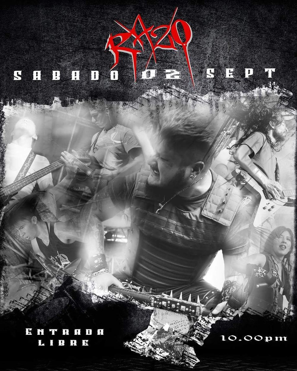 HellSoundRcords's tweet photo. No te pierdas hoy a @RazoMetal en #backstagebar a las 10 pm entrada libre noche de mucho #Metal https://t.co/M0fyjqsDqt