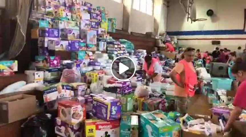 From <a href="/i45now/">i45NOW</a> Air conditioning relief arrives at Emergency distribution center in Dickinson #HarveyRelief   facebook.com/i45now/videos/…