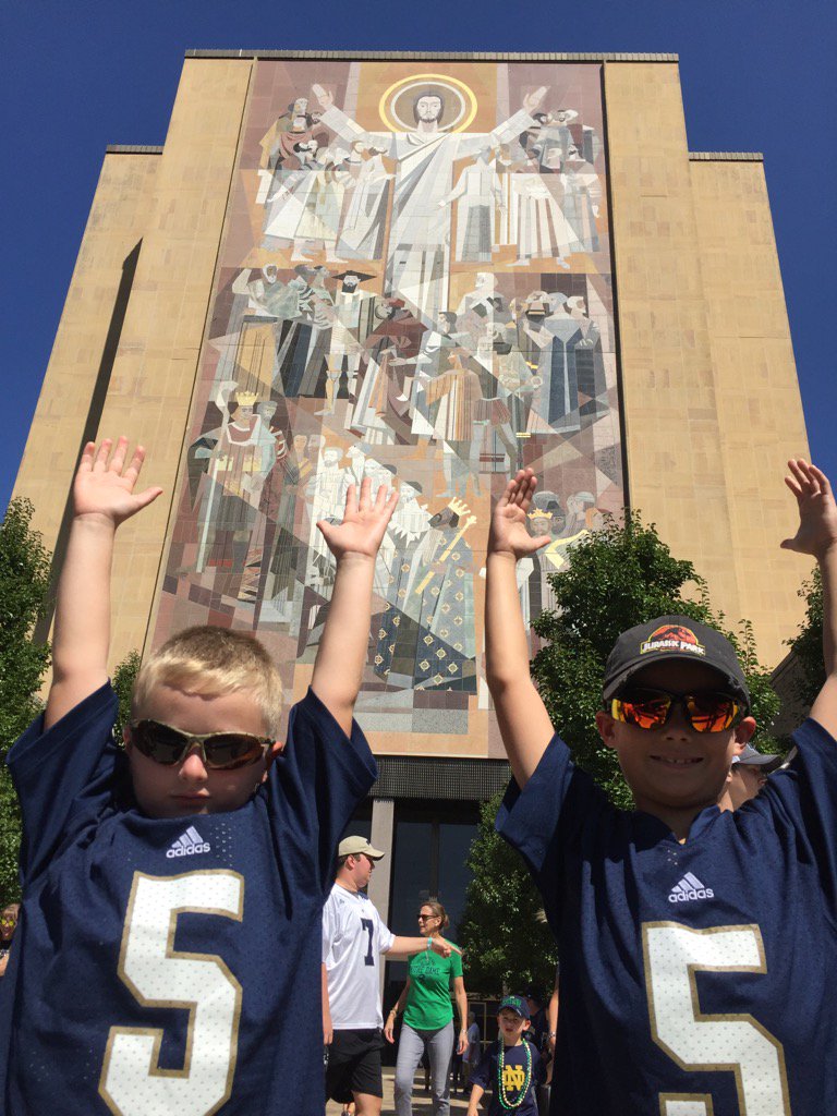 lthomps1's tweet photo. #GoIrish https://t.co/uo2lKgI4J5