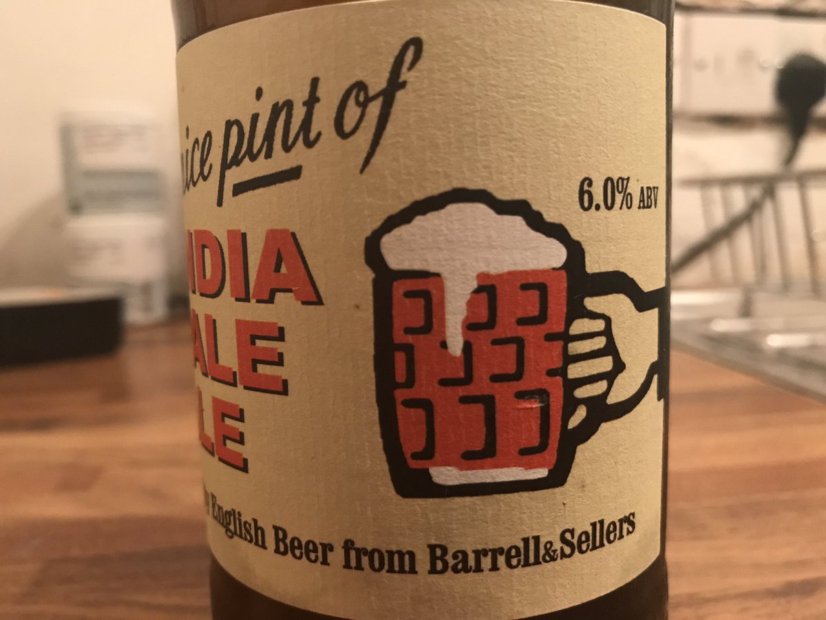 retailfuturist's tweet photo. Very much enjoying @BarrellSellers local beer &amp; proper packaging. Smart guys #Local #beerblogger https://t.co/5AHIcaBBmw