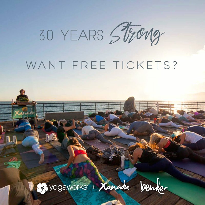 YogaWorks's tweet photo. Hey, LA: We’re giving away a pair of tickets for our 30th anniversary outdoor yoga celebration! Details here > https://t.co/SRT5EQfAXb https://t.co/JZPjVWPeTU