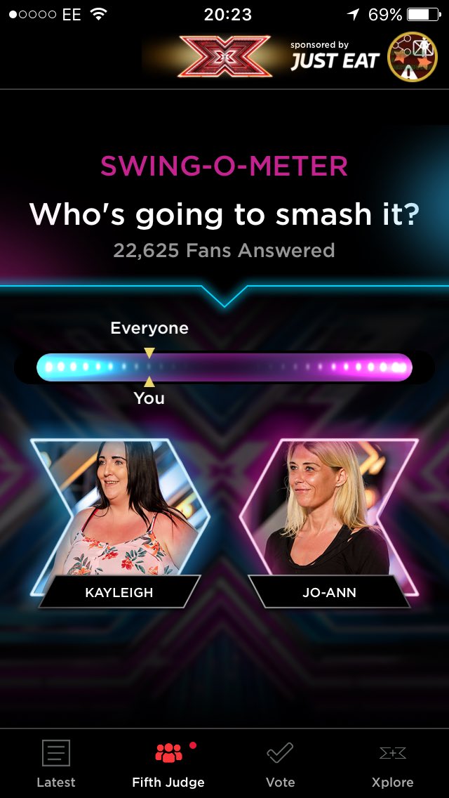 JoeANGUSyt's tweet photo. #xfactor @TheXFactorUK #XFactorSeason Everyone agrees with me! #XFactorApp https://t.co/ZuhjqRezw3