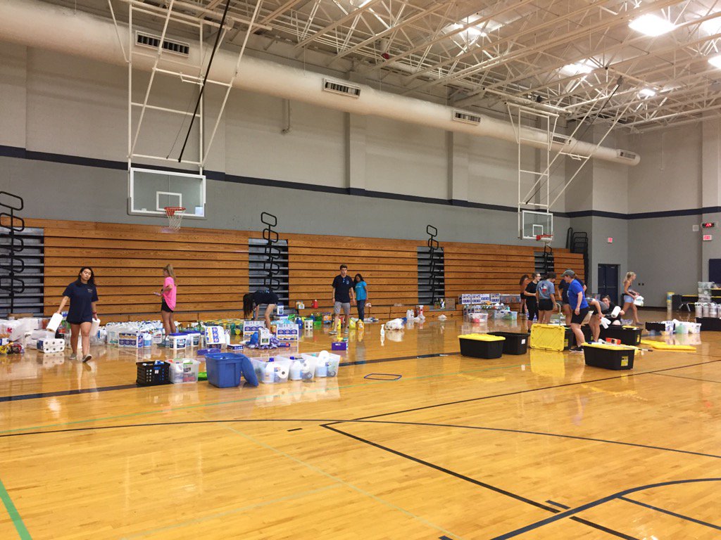Taylor HS students collecting cleaning supplies for those in need, outpouring of generosity is overwhelming.