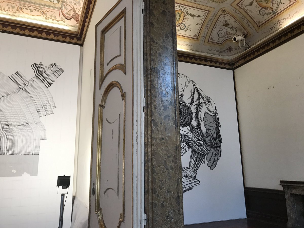 OndaWebTv's tweet photo. #RoomService @Reggiace #igercampania #iconanet #urbanart #StreetArt #never2501 #exhibition #contemporaryart @EnzoBattarra @enzozuccaro https://t.co/1yOPms0BsC