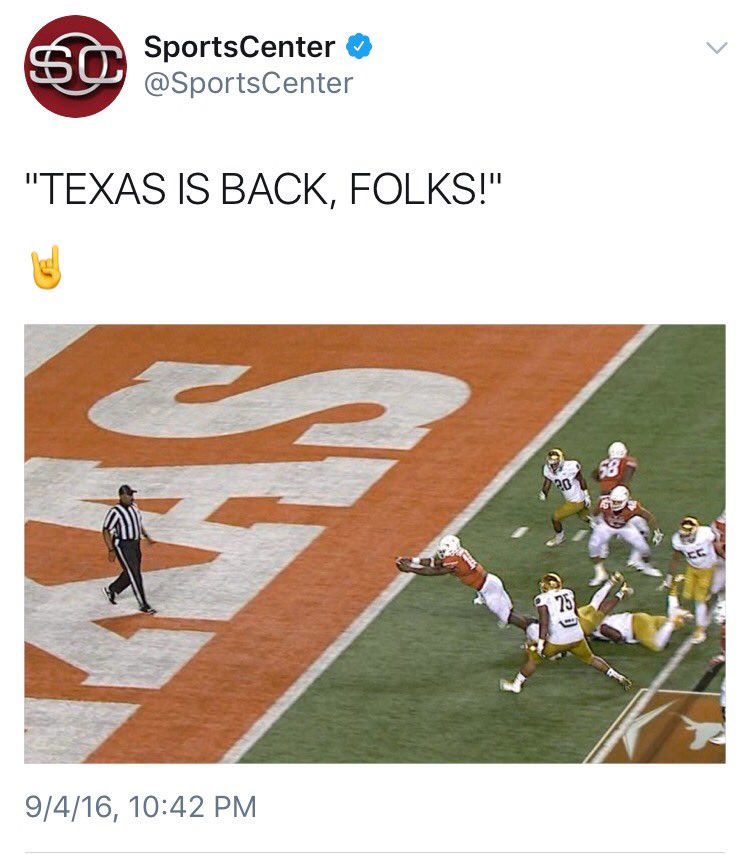 _Philbert's tweet photo. 🤦♂️@SportsCenter @TexasFootball #collegefootball #nottop25 https://t.co/jdwAFhnllT