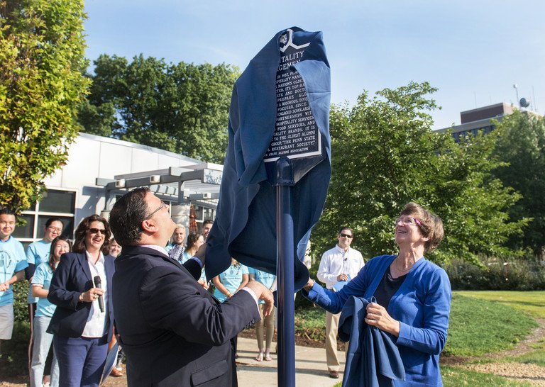 penn_state's tweet photo. A new #PennState Historical Marker was installed, marking the University's rich history of Hospitality Management. https://t.co/KgHNQNbGrD https://t.co/GS251ajI2w