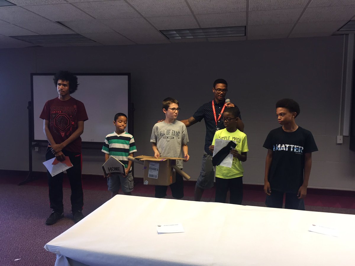 FlintSOUP's tweet photo. Stemletics SOUP! 5 students created sports related prototypes to better their game. David and Elijah won the SOUP grant. #baseballpitcher https://t.co/9mwcRN8H2R