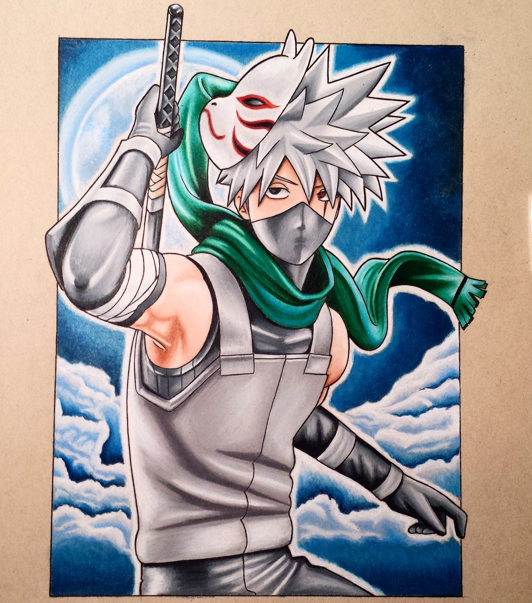 Coloring page Kakashi Hatake - Supercolored.com