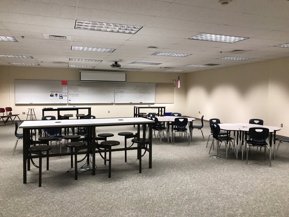 MsShastaRay's tweet photo. It's really happening! I work with the BEST support staff! #21centuryflexablelearningspace https://t.co/0aMUhmGN9a