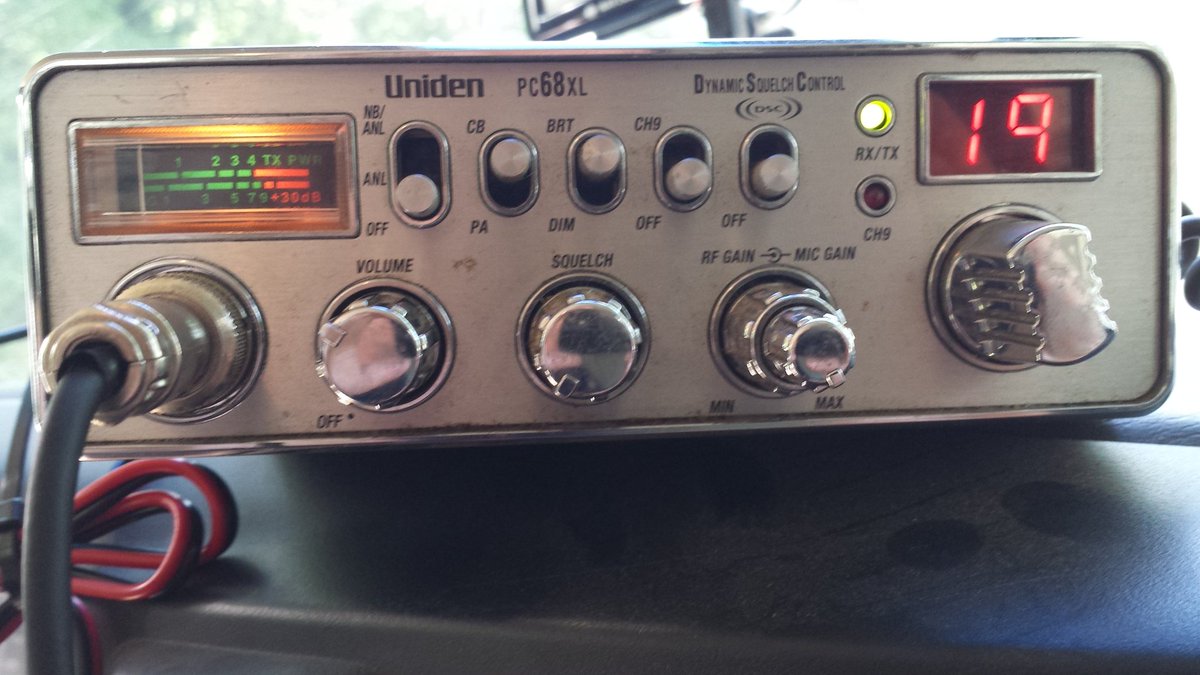KC8GRQ's tweet photo. Playing with radio again. 
Trying to find noise on HF. Used a CB to troubleshoot. Florescent lights in garage make a lot of RF noise. https://t.co/62EMju3QWR