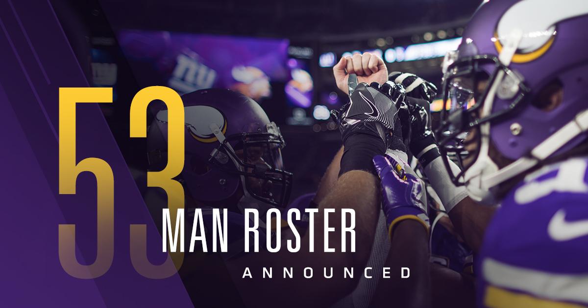 Our first 53-man roster of the 2017 season has been set.   📰: mnvkn.gs/3OzFwf https://t.co/93Q7FpHro7
