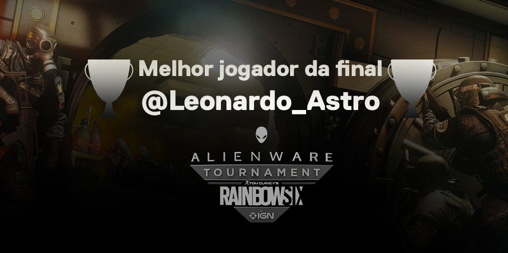 DellnoBrasil's tweet photo. Parabéns Melhor Jogador da Final! Grande Campeão que nos deu muitas emoções! @Leonardo_Astro #ALIENWARENOIGN https://t.co/NsN8f7gA9r