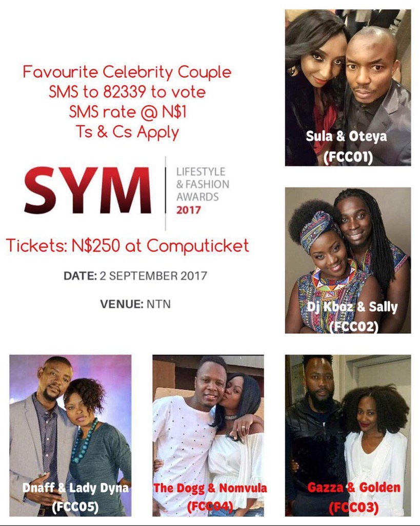TheNamibian's tweet photo. Favourite Celebrity is KBoz and Sally #symlafa2017 https://t.co/OGWUoXTLKx