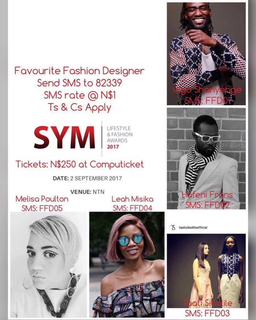 TheNamibian's tweet photo. Favourite Fashion Designer: Taati Sibolile #symlafa2017 https://t.co/J8cXJfBjVL