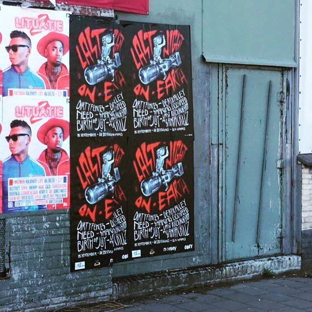 Word on the street #lastnightonearth #15sept #denhaag <a href="/dirtyfences/">nicht die band</a> <a href="/deathalley/">Death alley</a> @birth_of_joy @needtheneed