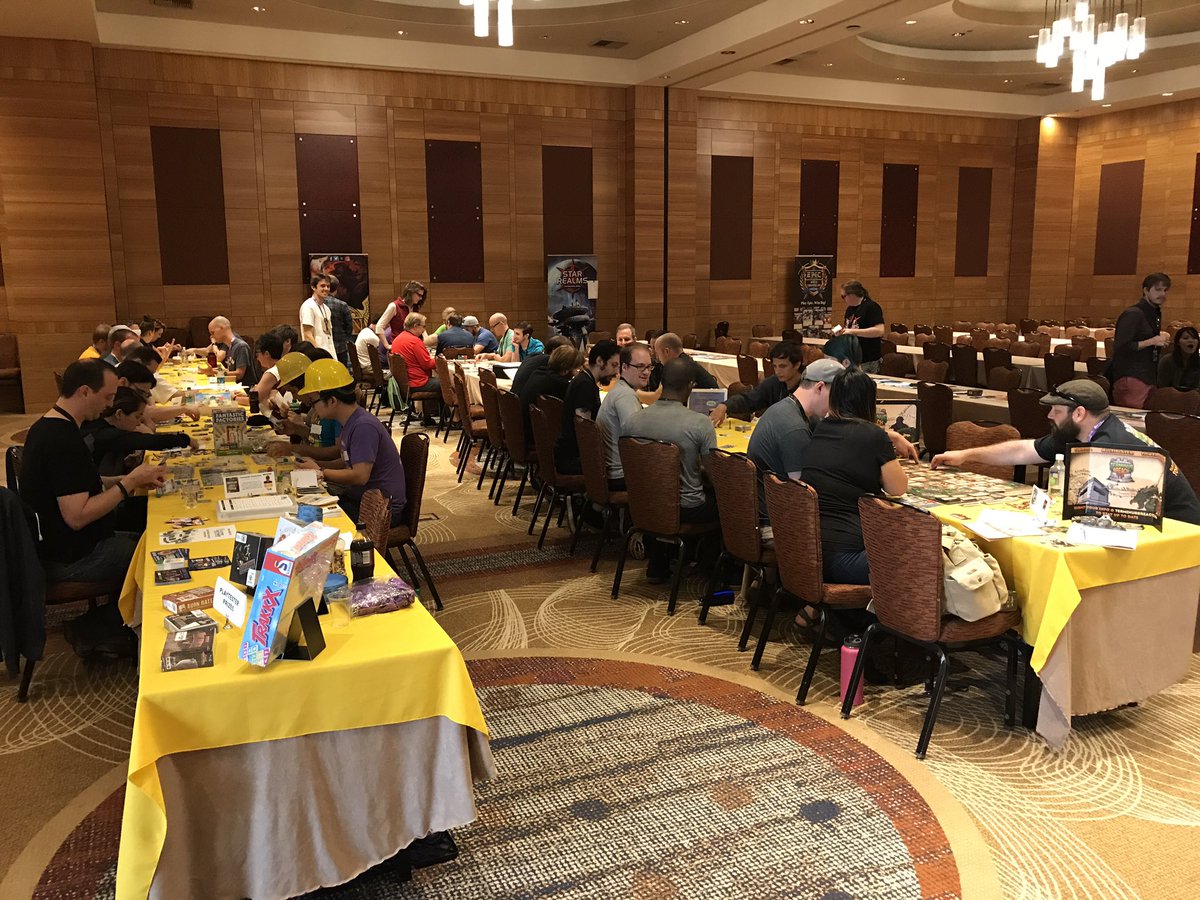 playtestNW's tweet photo. #PlaytestingAtPAX has been running full tables + 3 overflow tables, too, since 10am. Come play with us at #HyattOlive8 @rttgamepub @BHGames https://t.co/BBX1SIDTMN