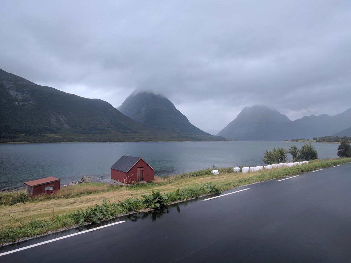JonMachen's tweet photo. D50 Vassdalsvik 🇳🇴 | 50 days! Crossed into Arctic circle today. Won't mention it was on a ferry. Thinking of Jim &amp; Jo on their wedding day 🥂 https://t.co/uiBSAlNj1B
