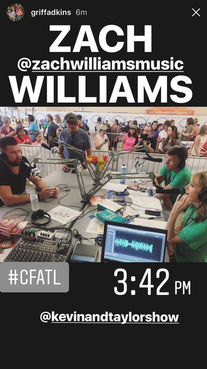 taylorscottbike's tweet photo. Loved seeing you @zwilliamslive @CelFreedom @1047TheFish @KevinAndTaylor @Fit_Kev @RadioGriff #CFATL https://t.co/jr2I0bBgwx