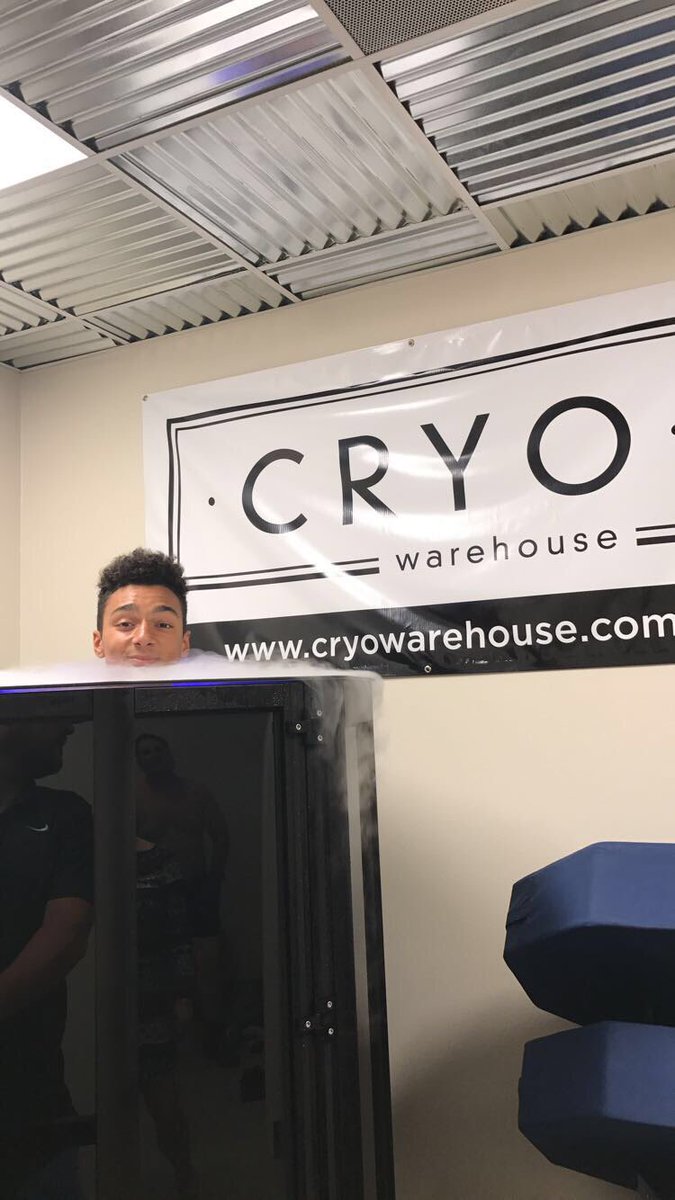 JoshNolannn's tweet photo. Shoutout to @cryowarehouse for the recovery treatment! Must visit https://t.co/62P5jUIzY4