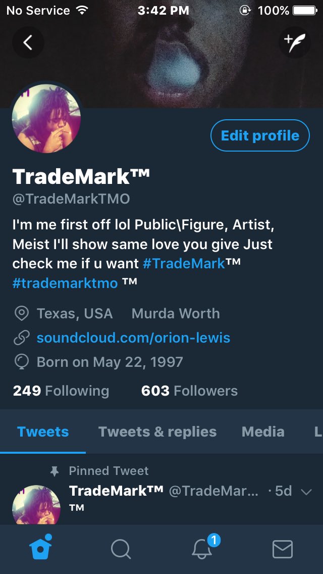 Orion_Lewis97's tweet photo. #follow #ifb #within24hours #welit #TM #TradeMarkTM #soundcloud #bio @TradeMarkTMO https://t.co/miYuD1j2Bw