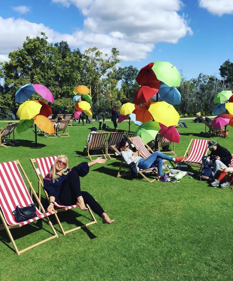 Our deck chairs are adding colour at Kings Park this September #deckchairs