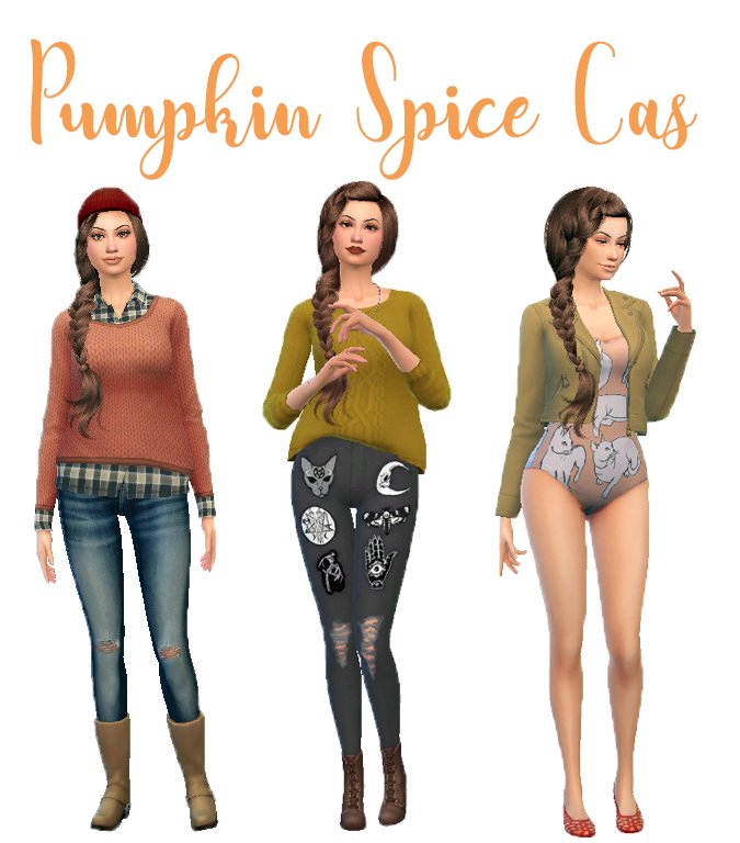 CeCethesims's tweet photo. Sneak peek of an upcoming video. It's the season!! Yes, I named her Pumpkin Spice. #Basic4life https://t.co/DWcx6Lk65f