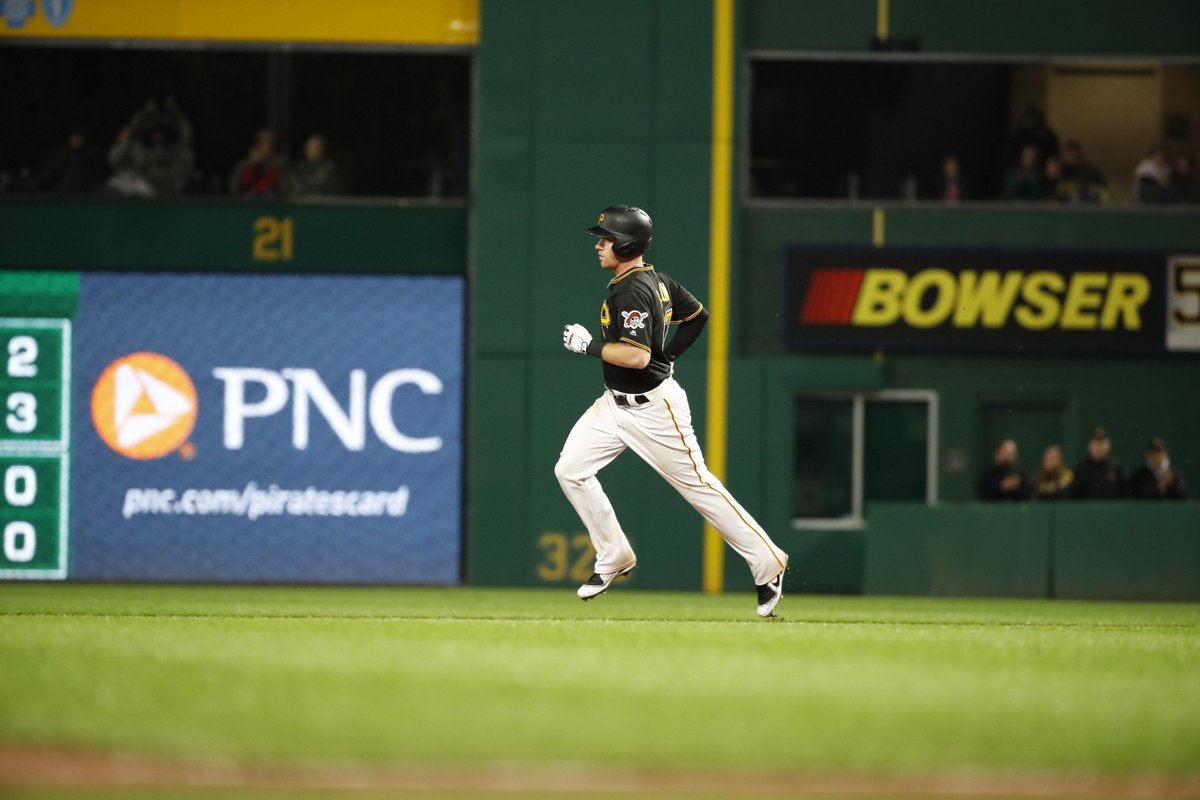 Pirates's tweet photo. HIS FIRST BIG LEAGUE HOMER!!!

@J_Luppp with a 3-run bomb! https://t.co/Z2bwM8gMC1