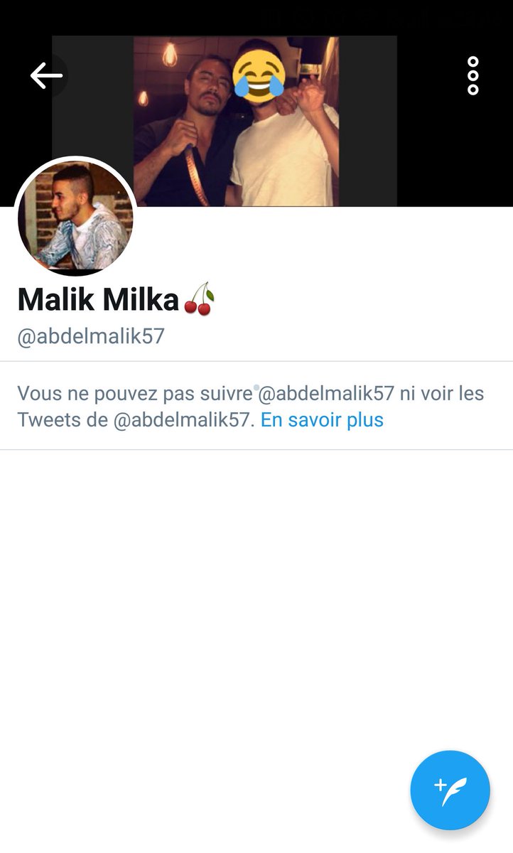RevengeDrak's tweet photo. @dition19877169 @abdelmalik57 @naiim75012 @walid_nefzi @nassimo94 @jil2mars @moha_ddict @halimbabaou @DarkShines16 @Vilainecreature @saphia_c Malik m' a bloqué 😩😩😩 https://t.co/1J9cEZY57e