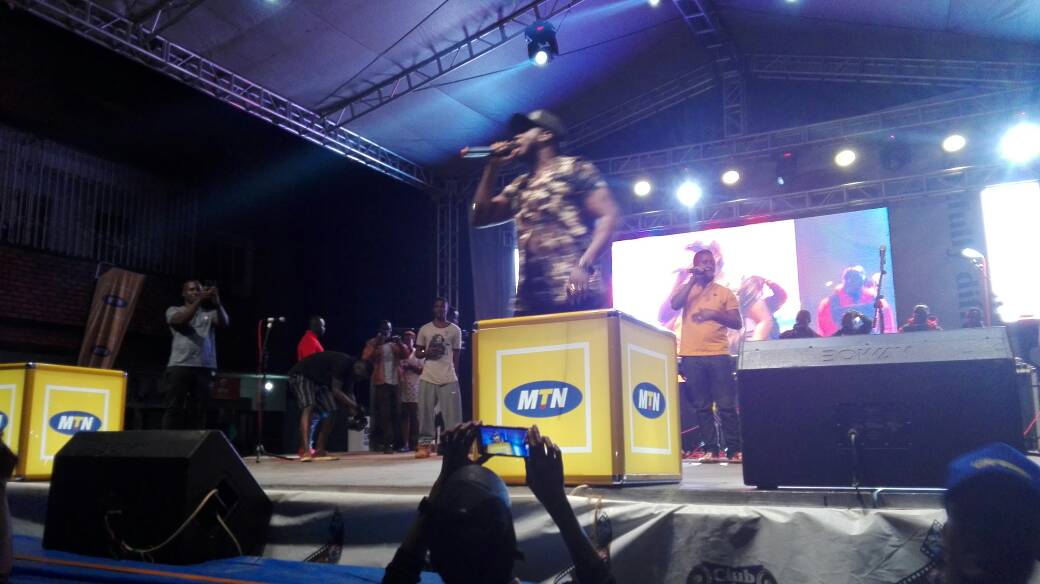 mtnug's tweet photo. You know it's lit when you see @bebecoolug on stage. #ClubMegaFest #Masaka #Moments2Share @ClubPilsener https://t.co/xs6BE6jEyh