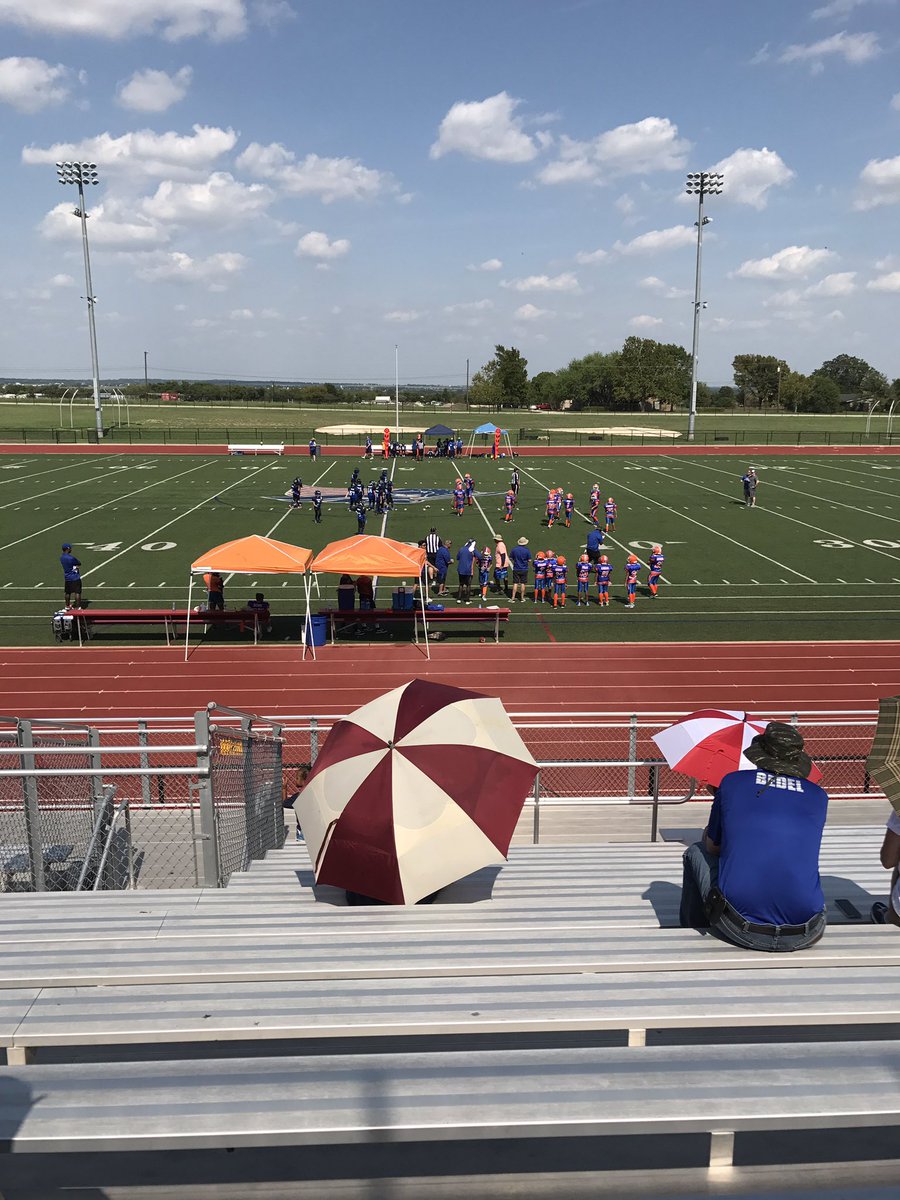 Starting football season off the right way at one of my student's games! Go number 4!