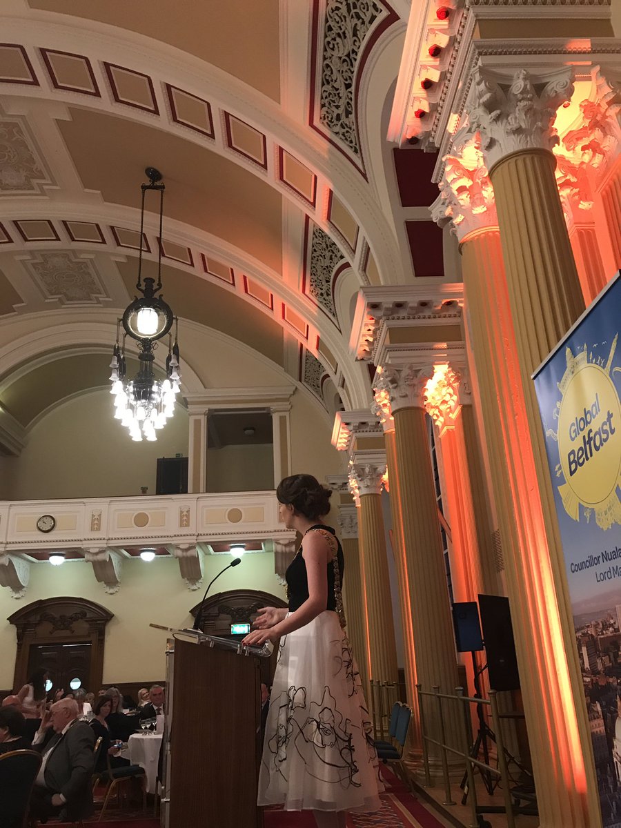 <a href="/belfastcc/">Belfast City Council</a> Lord Mayor <a href="/NualaMcAllister/">Nuala McAllister MLA</a> speaks passionately on #GlobalBelfast - her 17/18 theme &amp; Euro Capital of Culture bid  #WeAre2023