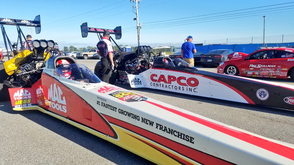 Kalitta Motorsports (@teamkalitta) on Twitter photo Both <a href="/Air_Doug/">Doug Kalitta</a> & <a href="/SteveTorrence/">Steve Torrence</a> are strapped into their 10,000+ horsepower machines, ready for #TraxxasShootout E2! #GreatToWorkWith #NHRA Both <a href="/Air_Doug/">Doug Kalitta</a> & <a href="/SteveTorrence/">Steve Torrence</a> are strapped into their 10,000+ horsepower machines, ready for #TraxxasShootout E2! #GreatToWorkWith #NHRA