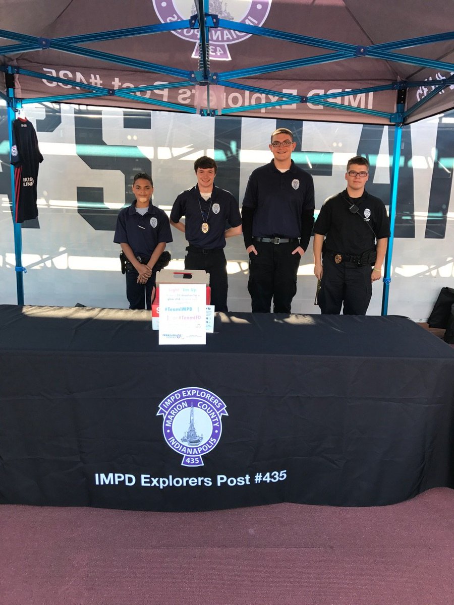 IMPDExplorers's tweet image. The IMPD Explorers are out at the Indy Eleven charity game. Come stop by the Honda Fun Zone to check us out!