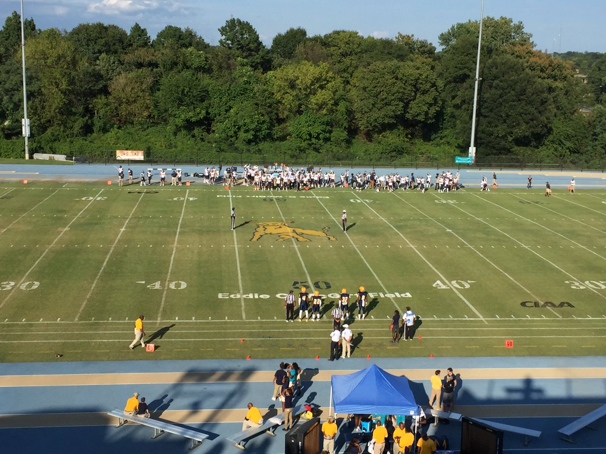 WU_Bulldogs's tweet photo. The 2017 @WingateFootball season is underway!! Listen live to the #WUFB action!
#WUSN Audio | https://t.co/qylUQYp8yp https://t.co/2JGTyx9tJU