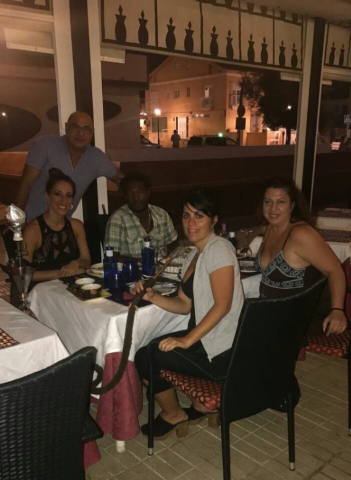 After dancing .. The excellent dinner in El sultán Restaurant. Uaww ..