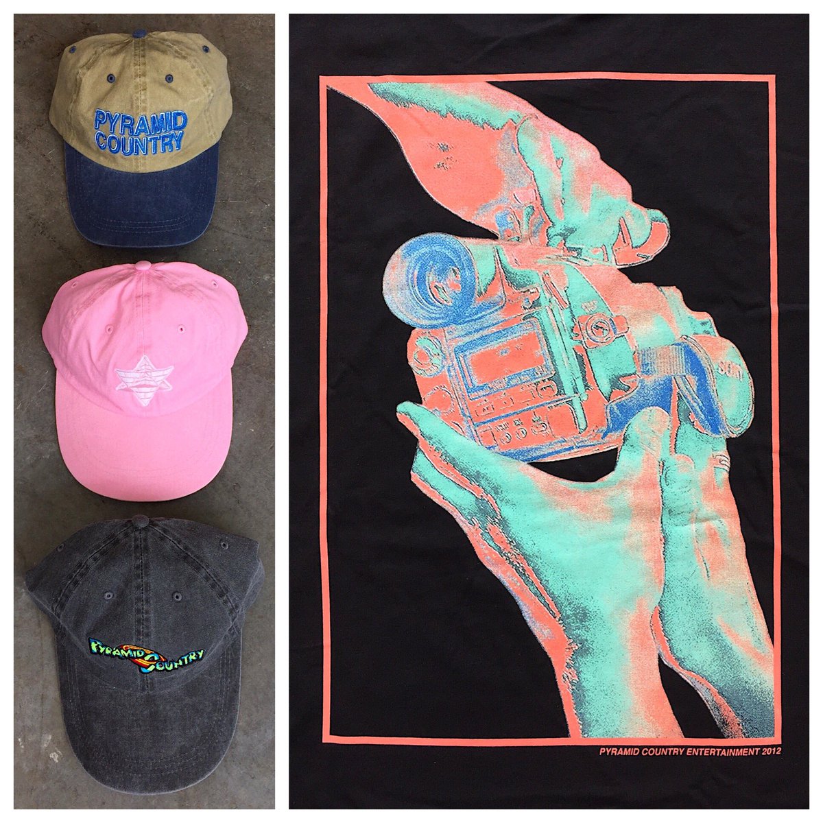 terraceskate's tweet photo. New @pyramidcountry hats and tees, available now! #PyramidCountry https://t.co/JvMFG1rix5