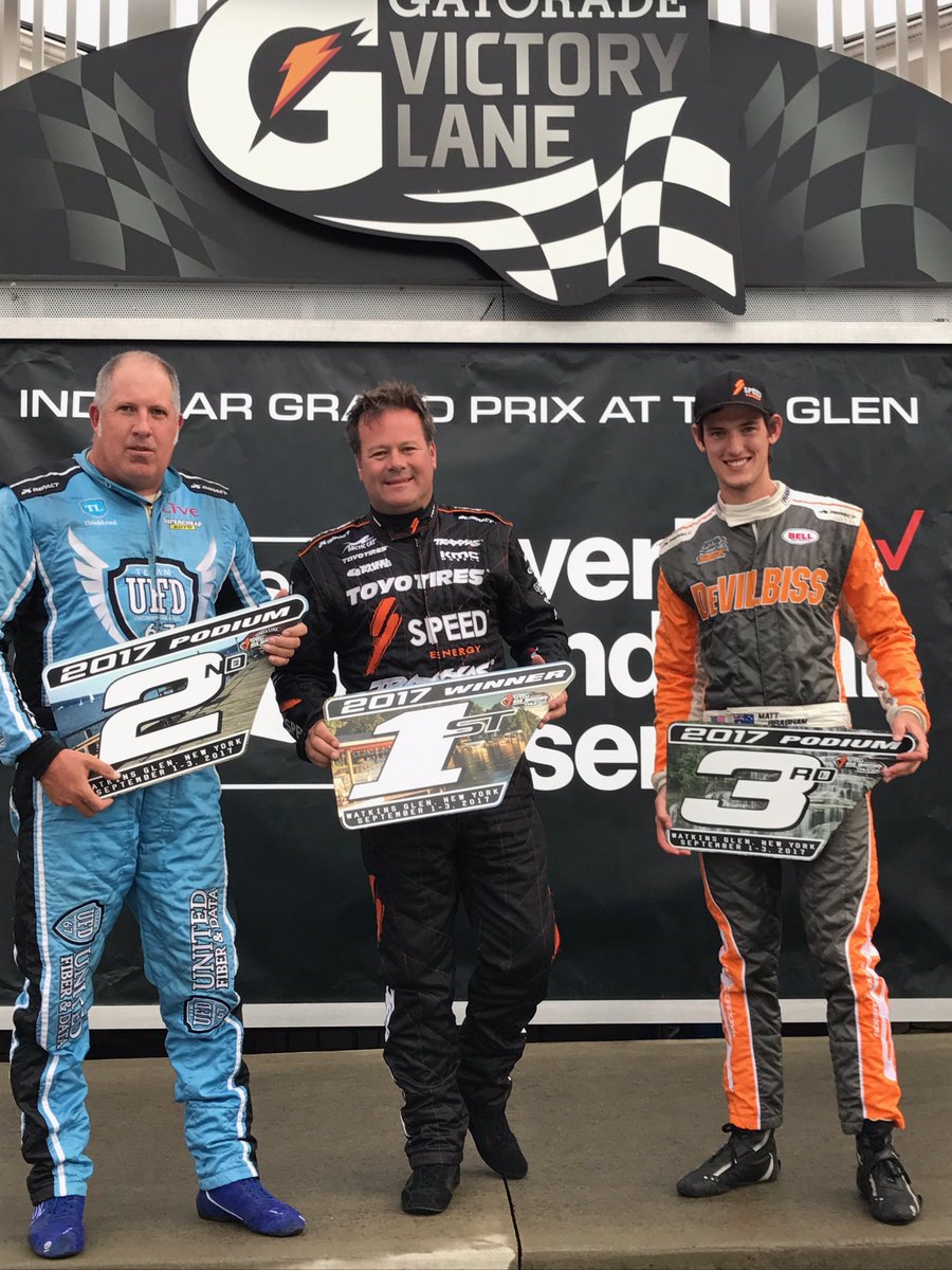 Stadium SUPER Trucks (@ssupertrucks) on Twitter photo Race 1 victory lane at <a href="/WGI/">Watkins Glen International</a>
1. <a href="/RobbyGordon/">Robby Gordon</a>
2. <a href="/pmdude67/">Paul Morris</a>
3. <a href="/MattyBrabs/">Matt Brabham</a>
<a href="/SafecraftSE/">Safecraft</a> <a href="/ToyoTires/">Toyo Tires</a> <a href="/ufd_racing/">TeamUFD</a> <a href="/UnitedFD/">United Fiber & Data</a> <a href="/HawkPerformance/">Hawk Performance</a> Race 1 victory lane at <a href="/WGI/">Watkins Glen International</a>
1. <a href="/RobbyGordon/">Robby Gordon</a>
2. <a href="/pmdude67/">Paul Morris</a>
3. <a href="/MattyBrabs/">Matt Brabham</a>
<a href="/SafecraftSE/">Safecraft</a> <a href="/ToyoTires/">Toyo Tires</a> <a href="/ufd_racing/">TeamUFD</a> <a href="/UnitedFD/">United Fiber & Data</a> <a href="/HawkPerformance/">Hawk Performance</a>