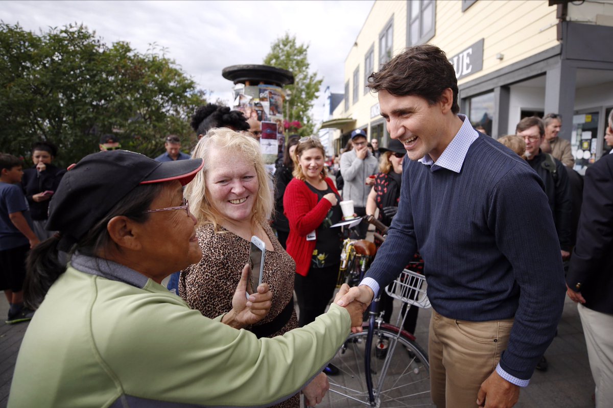 JustinTrudeau's tweet photo. An amazing place with amazing people. Thanks for the welcome, Whitehorse. We’re going to keep working hard for the North. https://t.co/9cVsJPZWbn